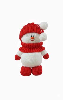red fondant the snowman knitting pattern