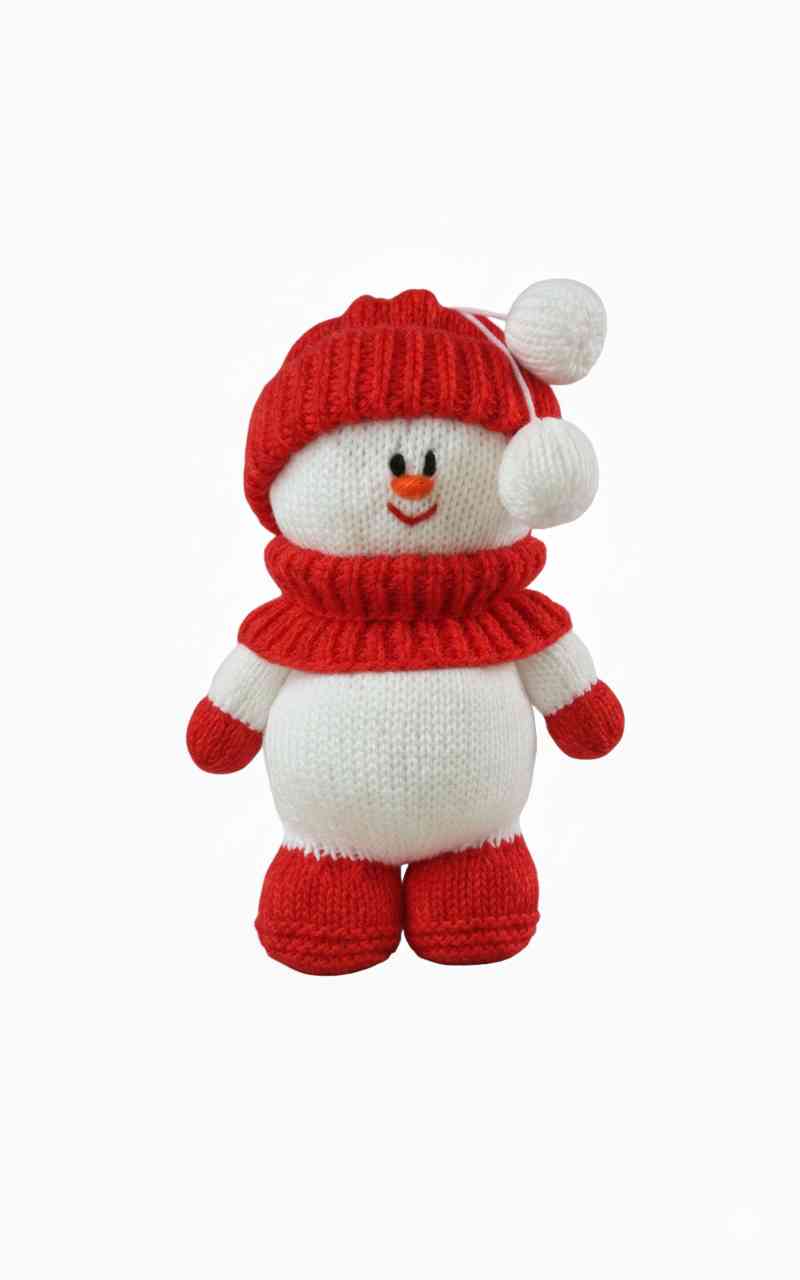 red fondant the snowman knitting pattern