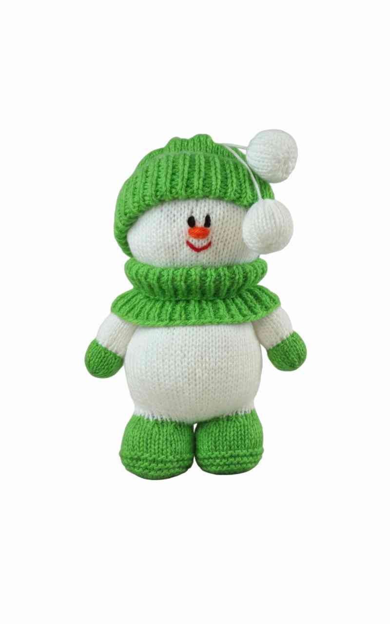 green fondant the snowman knitting pattern