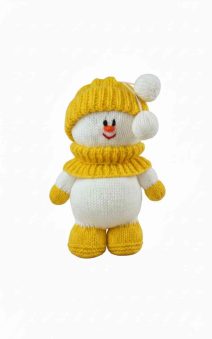 Yellow fondant the snowman knitting pattern