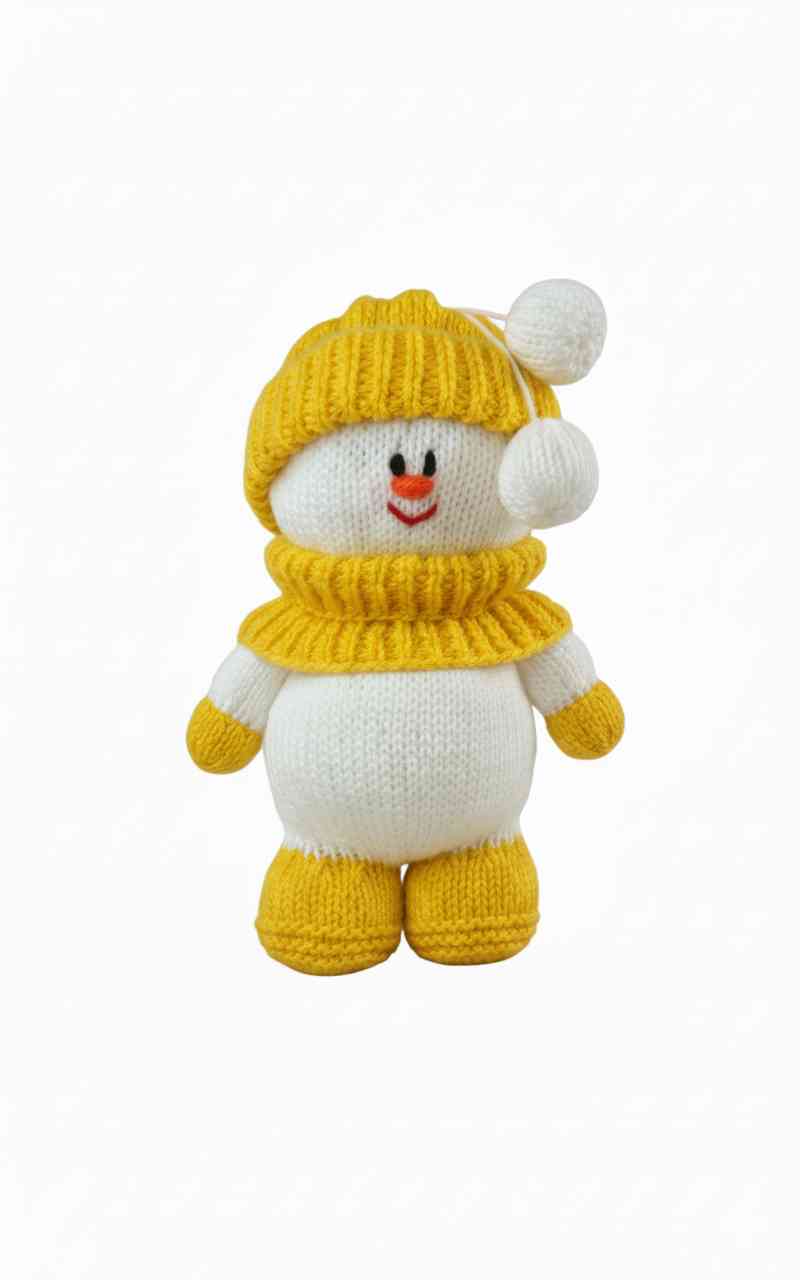 Yellow fondant the snowman knitting pattern