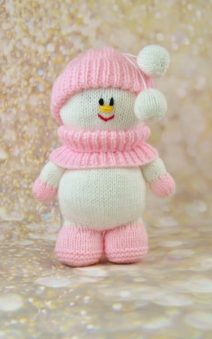 knitted snowman pattern