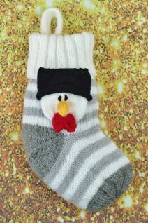 knitted snowman stocking pattern