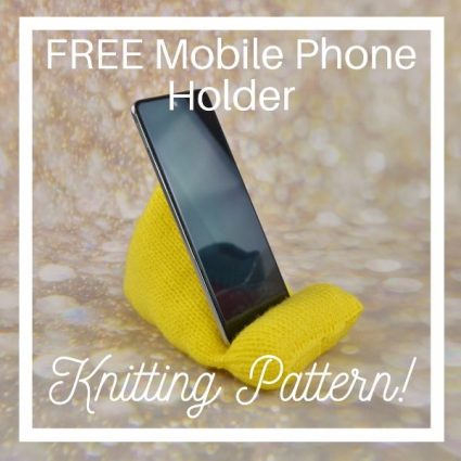 free mobile phone knitting pattern