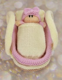 doll in crib knitting pattern knitting by post