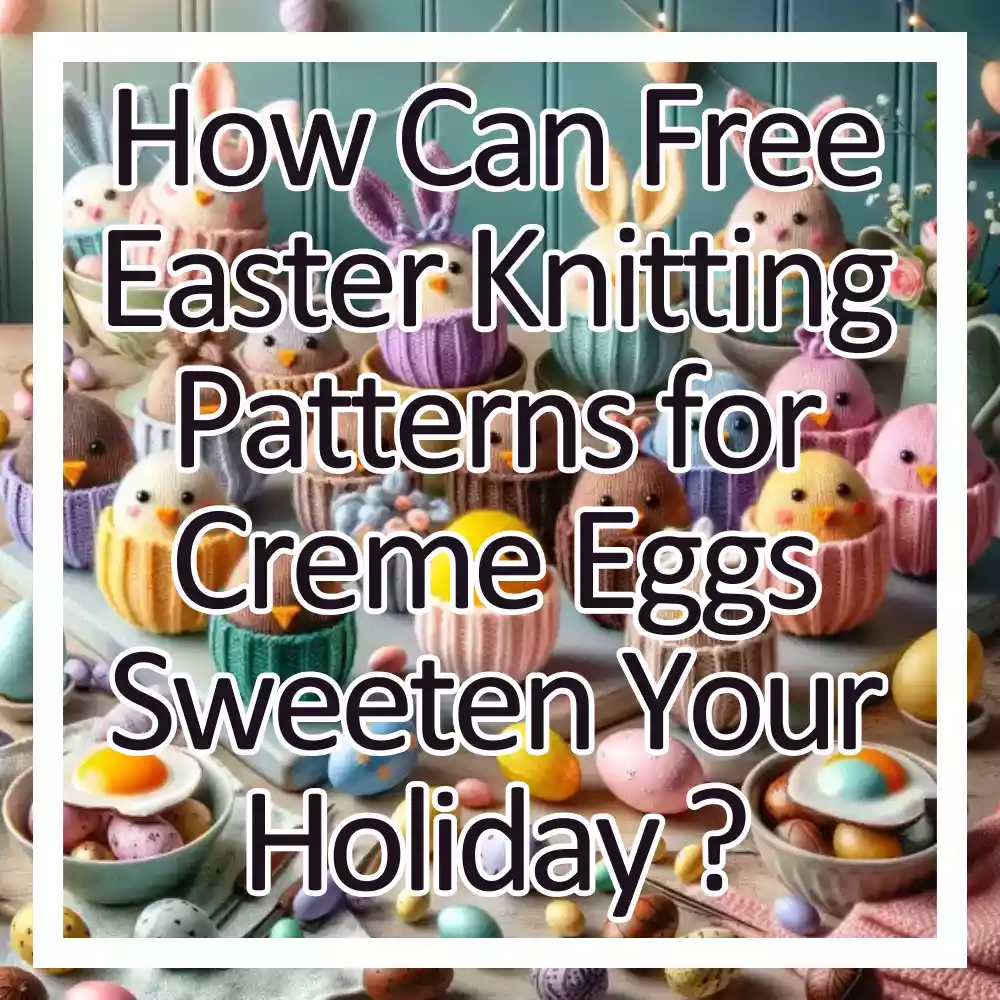 How can free easter knitting patterns for creme eggs sweeten your holidays