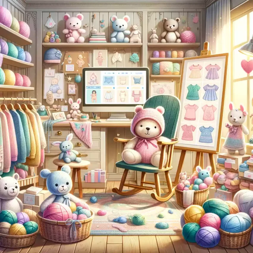 knitting by post baby shop