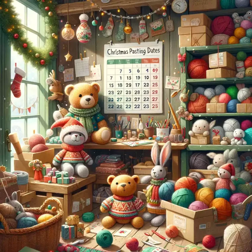 knitting by post christmas posting dates