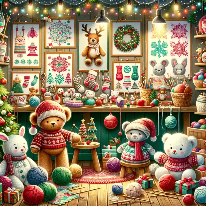 knitting by post christmas shop