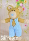 KBP-387 - Ben the Bear toy knitting pattern