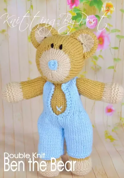 KBP-387 - Ben the Bear toy knitting pattern