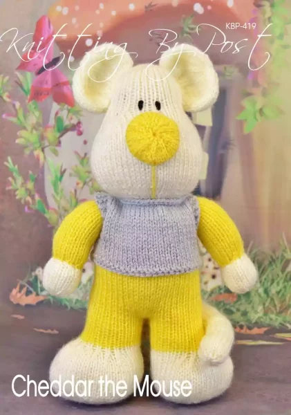 KBP-419 - Cheddar the Mouse knitting by post