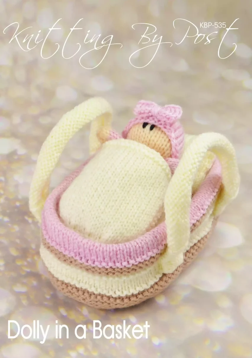 dolly basket toy play set knitting pattern