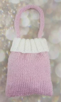 knitted gift bag back pattern