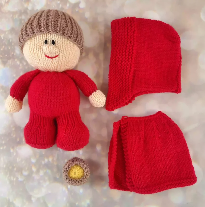 toy knitting pattern red riding hood