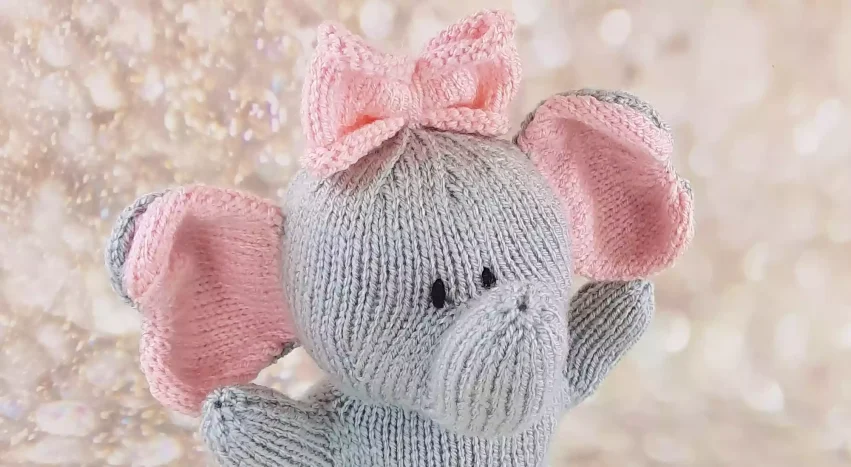 knitted elephant puppet pattern