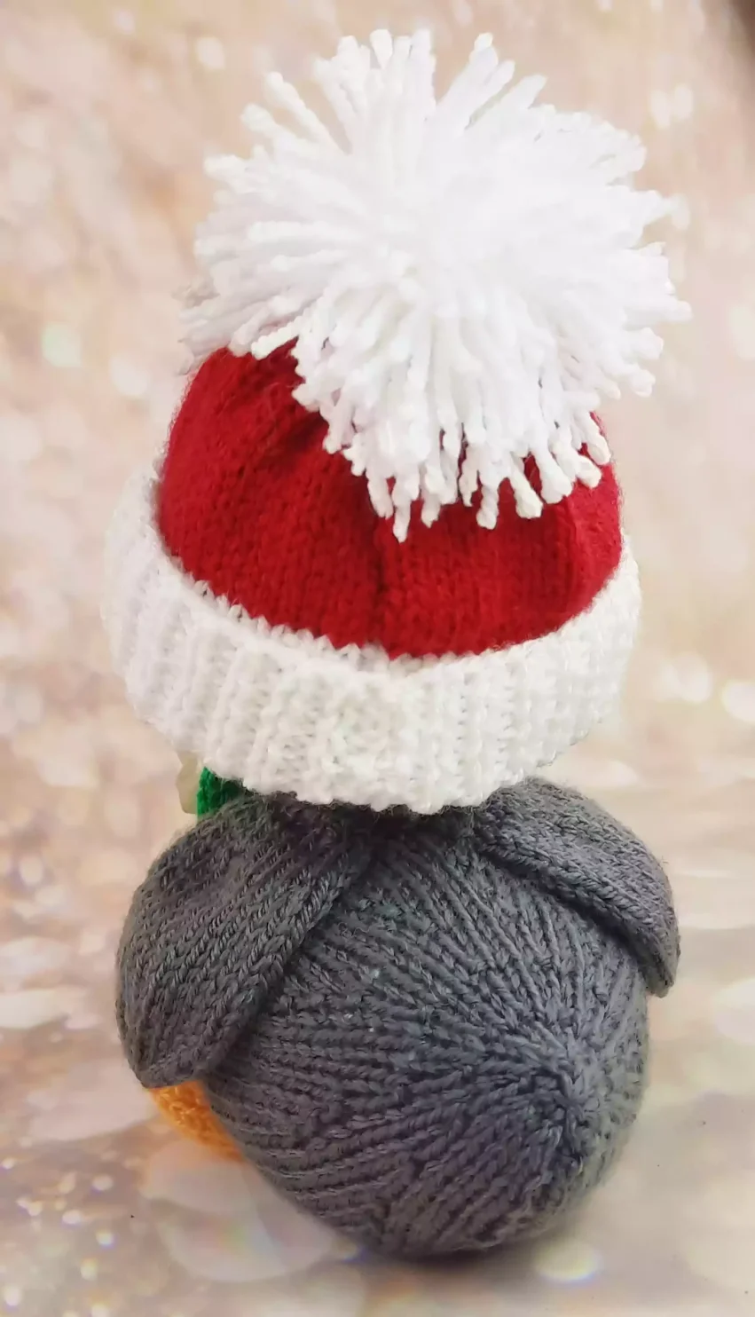 christmas penguin knitting pattern back