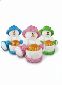 KBP-582 Snowman Chocolate Hugs Group White Background