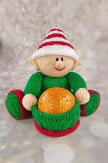 elf chocolate orange christmas knitting pattern