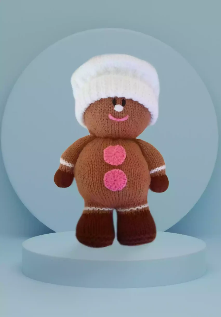 toy knitting pattern ginger bread man