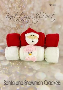 KBP-584 - Santa and Snowman Cracker knitting patterns