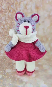 cat ballerina toy knitting patterns