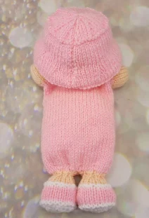 back of easter doll knitting pattern