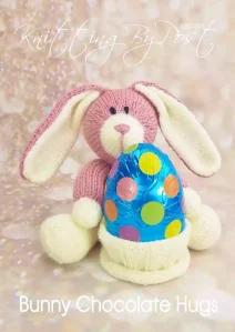 Bunny chocolate hugs knitting pattern Easter knits