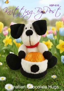 Dalmatian chocolate hugs knitting pattern