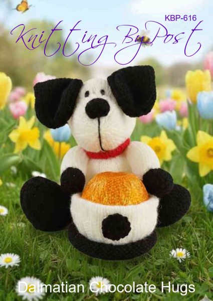 Dalmatian chocolate hugs knitting pattern