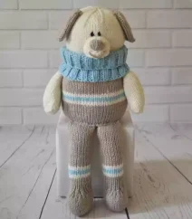 Dog on a shelf knitting pattern