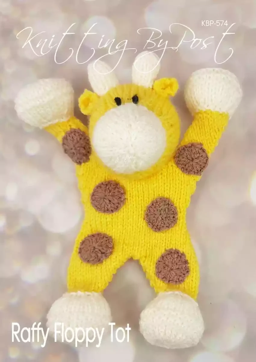 KBP-574 - Raffy Floppy Tot Toy Knitting Pattern
