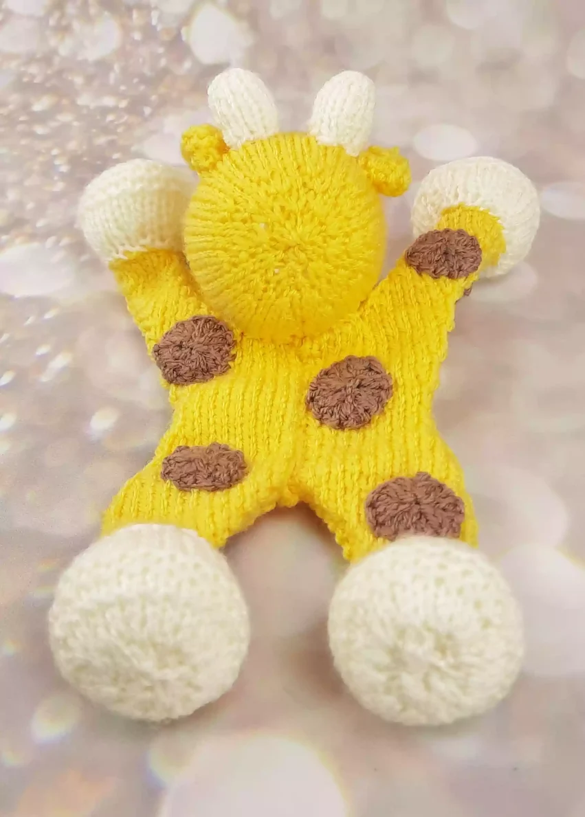 back of floppy giraffe comforter