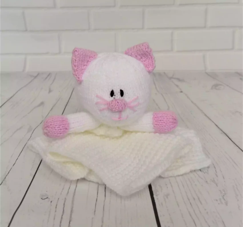 cat comfort blanket knitting pattern