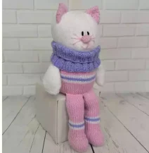 cat on a shelf toy knitting pattern