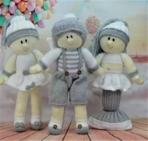 fairy mermaid and boy fairy knitting pattern
