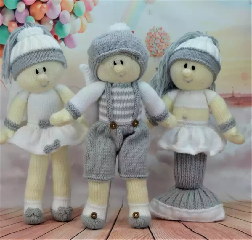 fairy mermaid and boy fairy knitting pattern