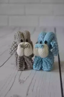 folded doggy knitting pattern