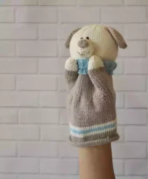 knitted dog puppet pattern