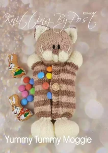 cat yummy tummy knitting pattern gift bag