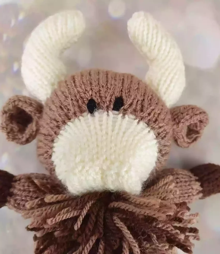 knitted cow