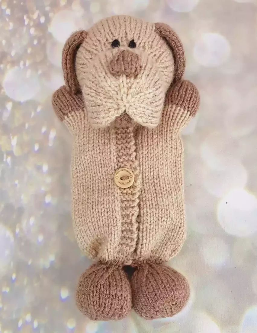 knitted candy dog pattern