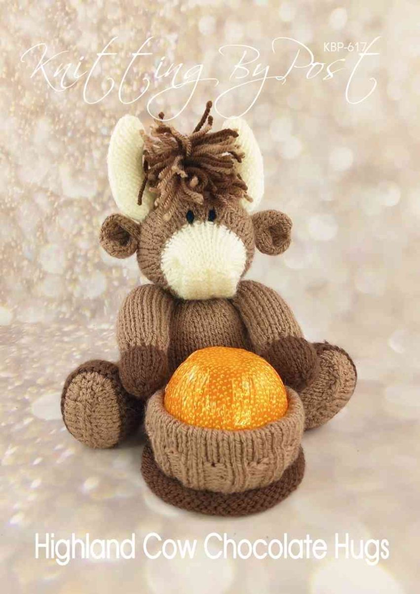 Highland Cow Chocolate Hugs Knitting Pattern