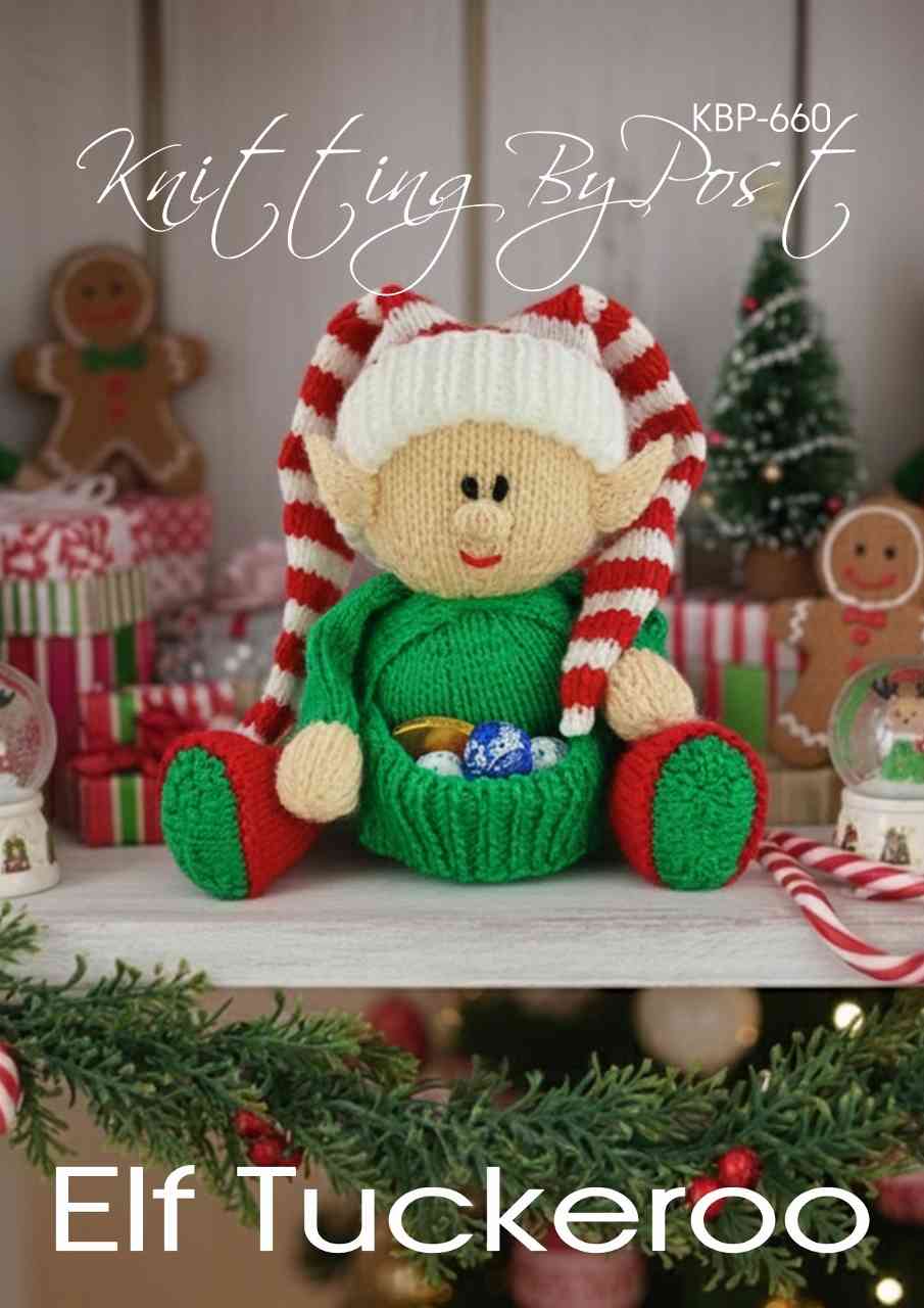 elf with treats for christmas knitting pattern