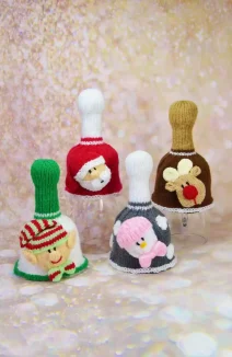 knitted christmas bells collection