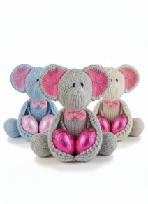 KBP-668 Eggsy Elephant Group White Background