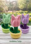 knitted tulip in a pot knitting pattern