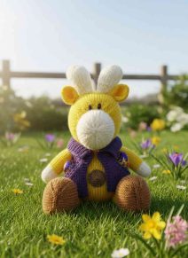 knitted giraffe pattern