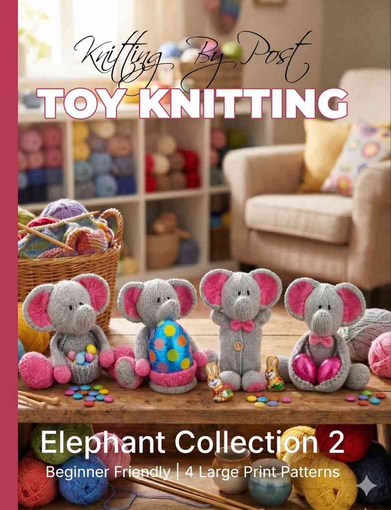 Elephants Collection 2 Knitting Pattern Book – 4 Easy-to-Follow Toy Designs