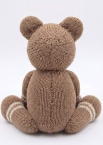 teddy bear knitting pattern back